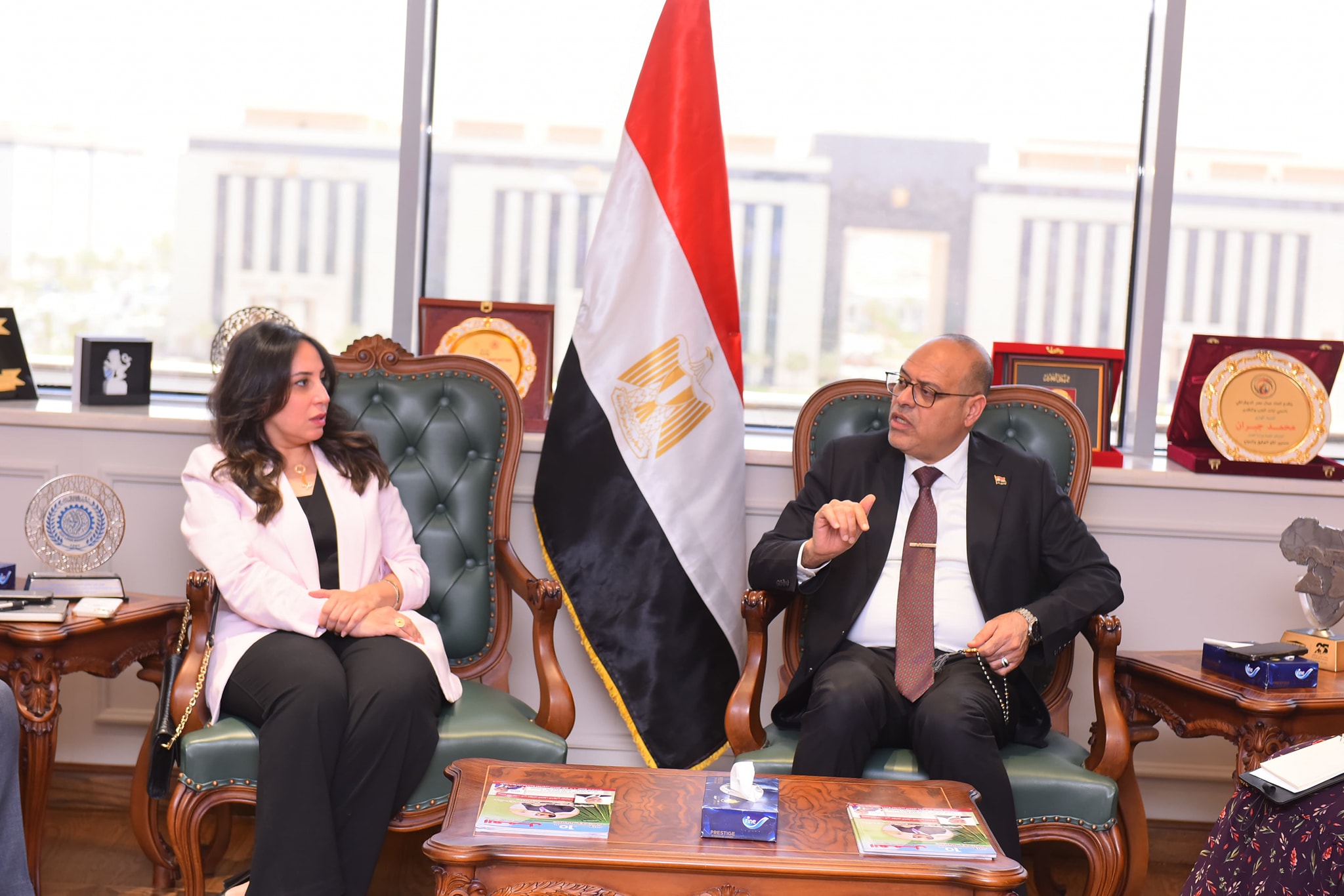 وزير العمل يبحث مع وفد ابدأ تطوير مراكز التدريب المهني وتوفير تدريبات نوعية لسوق العمل الإقليمي والدولي