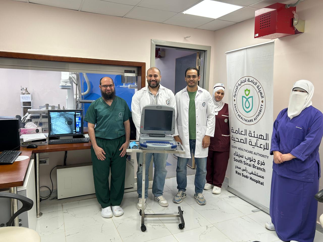 نجاح زراعة منظم ضربات قلب مزدوج لمريض بمستشفى راس سدر